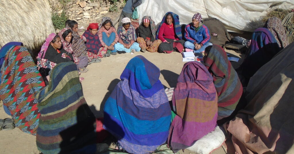 The Makhmali SHG who recommended Datta Kami for the mobility cane