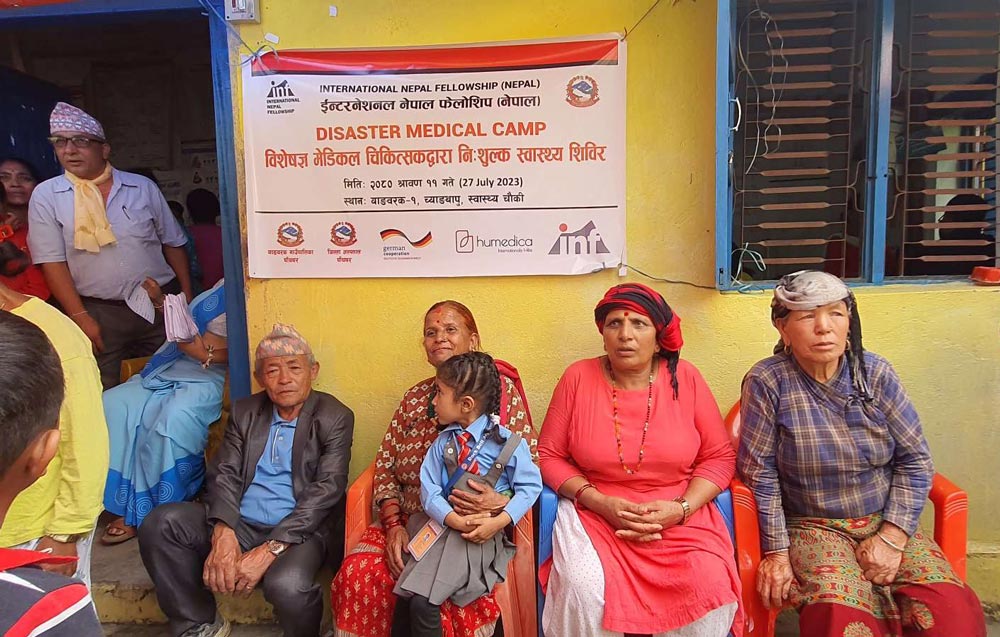 Free health camp brings relief to flood and landslide affected in Panchthar