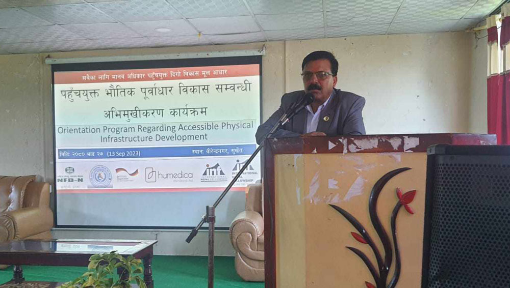 Chief Minister of Karnali Province during the programme